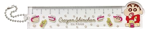 アイプランニング クレヨンしんちゃん アクリルものさしキーホルダー10cm チョコビ W135×H30×D3mm k1836A
