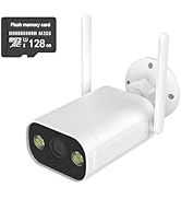 Security Camera Outdoor 2K 3MP, HD WiFi 2.4G Home Security Camera for Outside with IR & Color Nig...