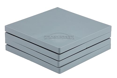 Crazy Creek Pack Table, Mesa plegable compacta de exterior 12 x 12 pulgadas, Gris y naranja miniatura 3