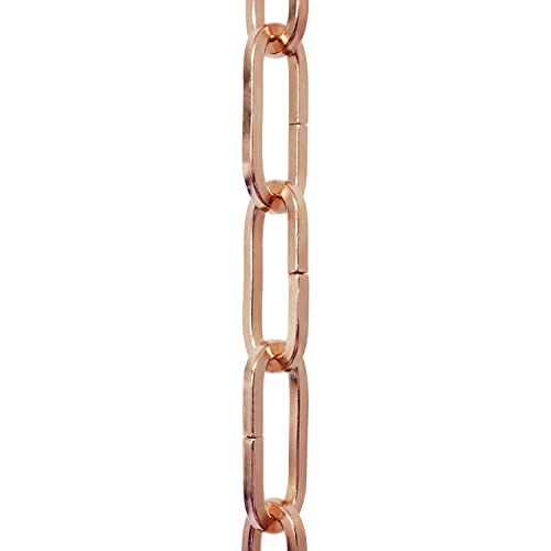 Image of RCH Hardware CH-S62-40-CO-10 Steel Chandelier Chain, Copper (10 Feet)