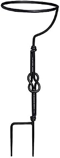 Evergreen Adorned Metal Gazing Ball Stand (Iron)