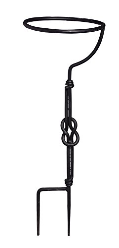 Evergreen Adorned Metal Gazing Ball Stand (Iron)