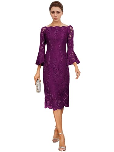 A-Line Off Shoulder Elegant Vintage Mother of The Bride Dress Luxurious Wedding Party Gown Lace Sequin Dress 2025