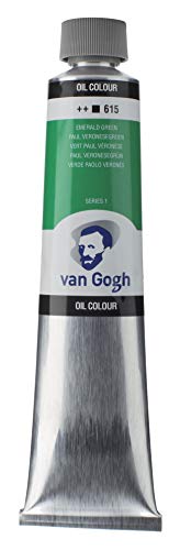 Van Gogh Oil Color Paint, 200ml Tube, Emerald Green 615