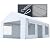 Quictent Heavy Duty 12x20 ft Carports with Side Zipper Doors & Snowproof Steel Cables & Ventilated Windows, Waterproof Storage Shelter for Car, Boat, RV, Outdoor Equipment, White