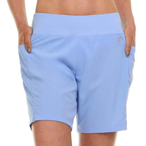 Champion Swim Board Shorts for Women, 7” Swim Shorts Women with Pockets for Beach, Pool, Summer Light Blue - image 2