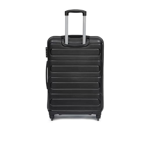Image of Yayavar Tokyo Dual Colour Hard-Sided Suitcase Bag - 84L| Dual Color Trolley with 4 Spinner Wheels, Number Lock, Water Resistant | Luggage Bag for Travel (Teal & Black, 66cm, Medium)