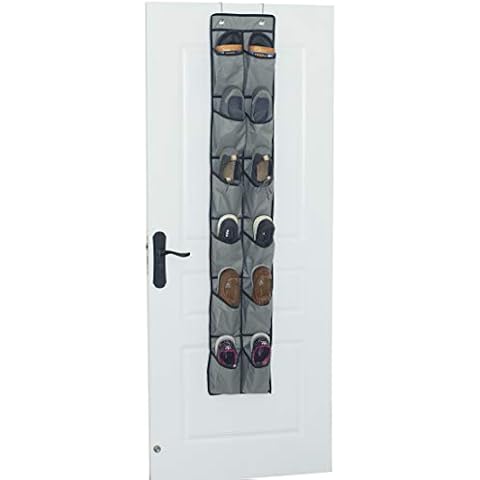 LONGTEAM Over the Door Shoe Organizer Cover