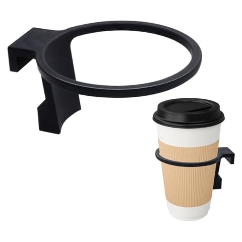 CATOSUM Shopping Cart Cup Holder, Shopping Cart Drink Holder for Hanging, Shopping Cart Cup Holder Attachment(Black) Cover