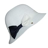 Peso: 300 grammi Chapeau-tendance Cappello asimmetrico GRAZIELLA, bianco, Taglia unica