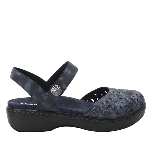 Image of Alegria Women's Opal Leather Shoes with Slingback Open Back Sandals