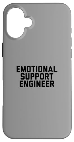 Fun Emotional Support Engineer Job Occupation Therapy Joke �X�}�z�P�[�X iPhone 16 Plus �p