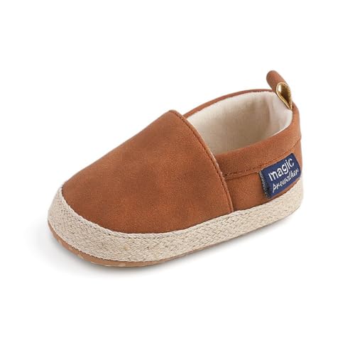 Image of LONSOEN Baby Toddler Boys Girls Loafers Newborn Leather Moccasins Infant First Walking Dress Shoes