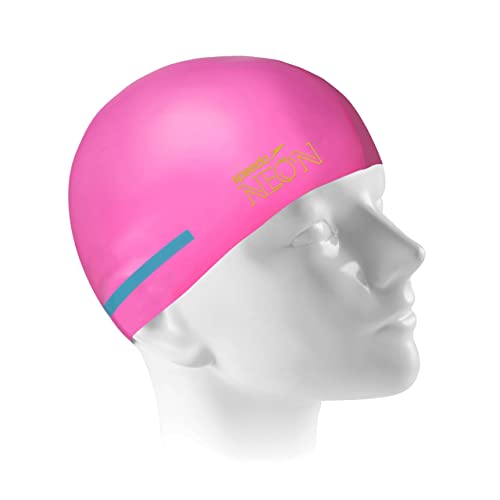 Speedo Flat Cap Neon, Touca de Natação Unissex, Rosa (Pink), Único