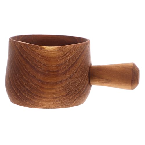 VALICLUD Elegant Wooden Gravy Pitcher Versatile Sauce Container for Dipping Sauces Stylish Kitchen Essential for Cooking and Serving Must Have Wood Utensil