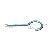 BESTE QUALITÄT - Die Schraubhaken sind aus hochwertigem, glanzverzinktem Stahl für sichere Befestigungsmöglichkeiten. Schöne, schlichte Optik und vielseitige Einsatzmöglichkeiten.