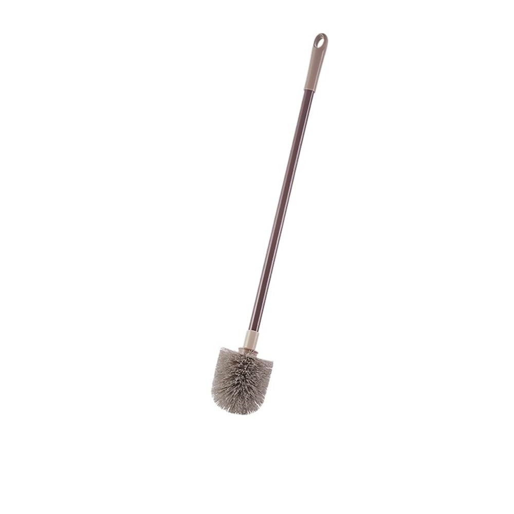 Zyyanshop Gris Toilet Brush Toilet Brush Household Bathroom Extended Handle Wall Hanging Soft Bristle Cleaning(Gris)