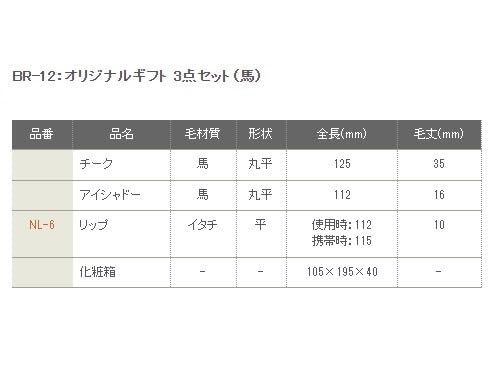 Amazon | 熊野筆 竹宝堂 正規品 オリジナルギフト 3点セット BR