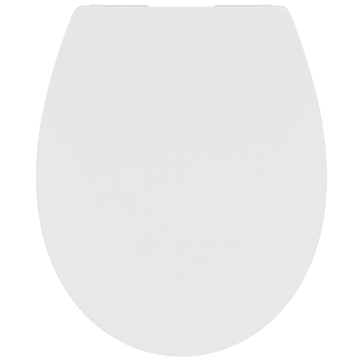Ideal Standard Eurovit sedile WC con SoftClose, forma ovale – Bianco | Sedile per WC universale con chiusura automatica (SoftClose) e cerniere in acciaio inossidabile, E131801