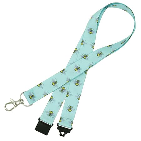 Pack of 1 Vintage Bee Lanyards perfect for ID Cards, Name Badges, and Much More - Durable Breakaway Vintage Bee Neck Strap Suitable for Everyday Use