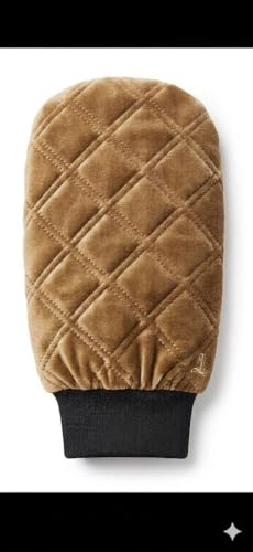 Image of Blessing Quilted Car Wash Mitt, Microfibre, Velvet Exterior, Elastic Wrist Cuff, Scratch-Free, Multi-Colour Options, Mitten Style (Camel, Blessing Quilted Car Wash Mitt)