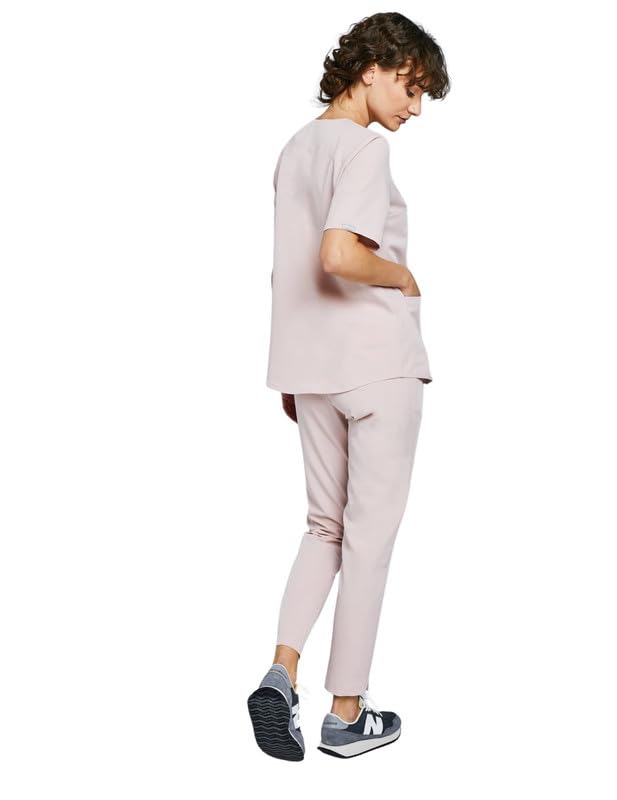 Medizinische Schlupfhose Damen für den Arzt- und Pflegebereich - Medizin Arbeitshose elegant & bequem mit Gummizug - Berufsbekleidung Pflege Hose