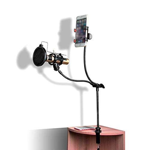 Cantilever Mikrofonständer Handy singen Live-Desktop-Kondensator-Mikrofon Professionelle Metallrahmen