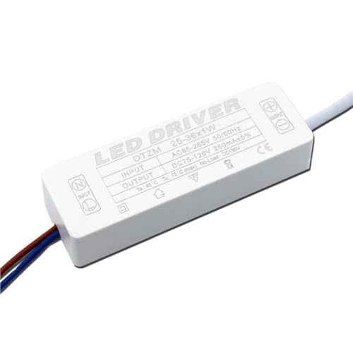 Pilote d'alimentation LED 25W transformateur d'éclairage DC 75-135V pour tube suspendu