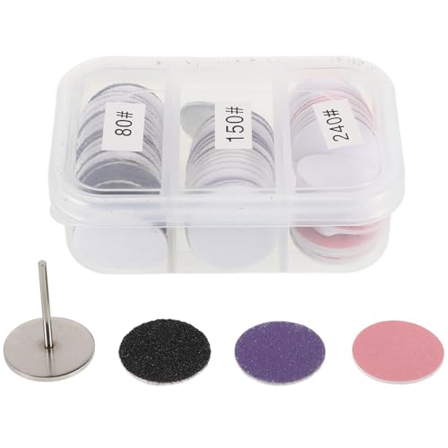 KAILIKETIY 足の 用電動リムーバー対応 サンドペーパーディスク 替え用研磨パッド 硬い皮膚やタコの研磨に 家 サロン用 黒 紫 ピンク 各色