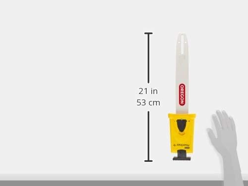 Oregon 14-inch PowerSharp Starter Kit with Bar, Sharpener, and 52 Drive Link PowerSharp Chain, 3/8" Low Profile, .050" Gauge, Portable Sharpening Tool for Chainsaws (541652)