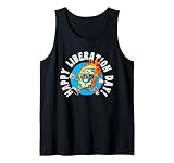 Happy Liberation Day Tariff Sarcasm Humor Design Tank Top