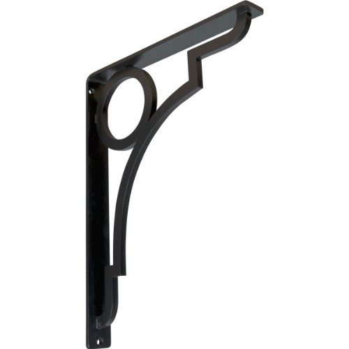 Ekena Millwork BKTM01X12X15SFO 1 1/2-Inch W x 12-Inch D x 15-Inch H Foster Single, Wrought Iron Bracket