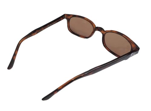 Pacific Coast Feather Original X-KD's Biker Polarized Amber Lens Tortoise Shell Frame Sunglasses, Adult2