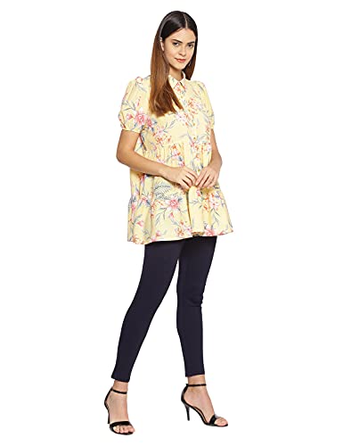 Image of oxolloxo Light Yellow Floral Print Tunic