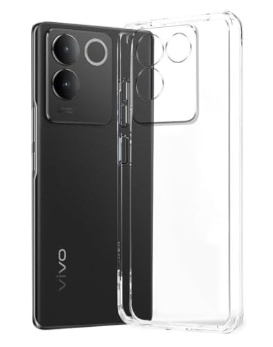 Image of COVERBLACK Soft Rubber Back Cover Compatible Model for Vivo Y200Pro V2401 - Transparent