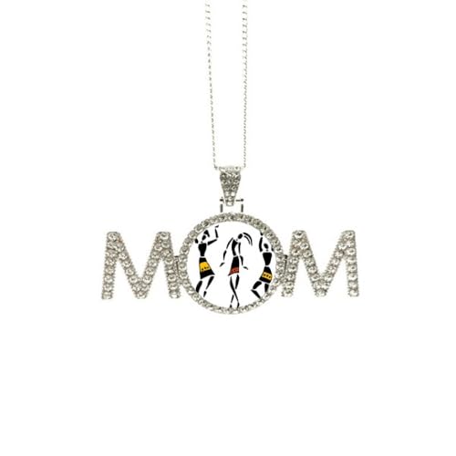 Collier pendentif totems noirs Pritive afaboriginal taille M