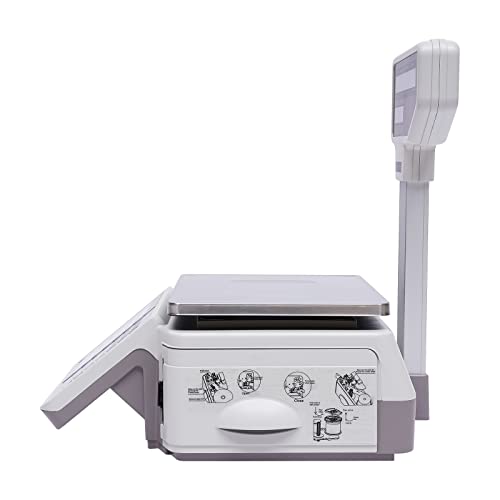 Báscula digital con impresora y pantalla LCD 30/60lbs miniatura 6