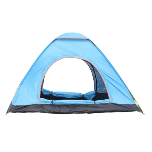 Carpa portátil para camping 3-4 personas azul miniatura 1