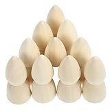 TEHAUX 10個 彩绘木头娃娃 未完成木製ペグドール 手作りクラフト用 すべすべ表面で の手に 塗装可能 親子遊びやクリスマス飾りに チュアデ