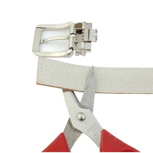 Classic Alligator Print belt in Shiny Silver Buckle3