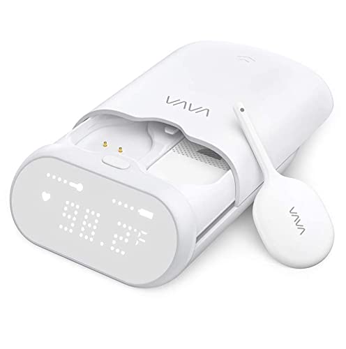 Image of VAVA Smart Baby Thermometer for Kids & Adults, Real-Time Continuous Monitoring Thermometer with Fever Alarm, 24H Battery Life, Wearable Armpit Fever Monitor