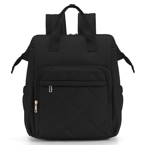 CEI-CEI Diaper Bag Backpack Puffer Baby Bag for Girl Boy with Insulated Pockets Water-resistant Travel Diaper Backpack for Mom Dad with Changing Pad and Stroller Straps