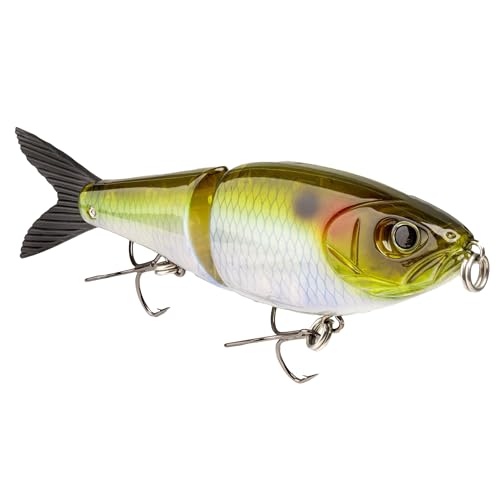Swimbait Strike King Hog Father Jr Ghost Hering, leurre articulé d'exception