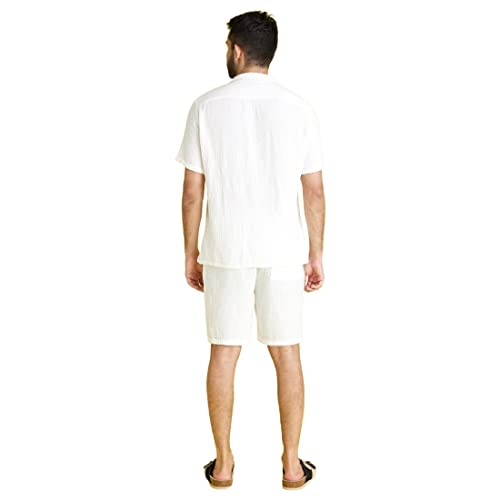 Image of Celio Solid White Short Sleeves Shirts