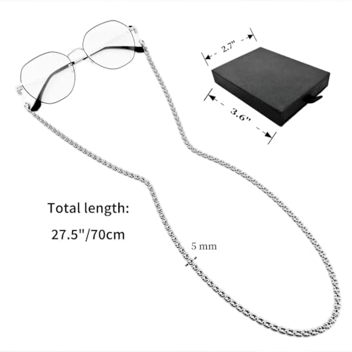 Image of Eyeglass Chain for Women Stylish,Stainless Steel Glasses Strap for Men Women,Eye Glasses Holders Around Neck