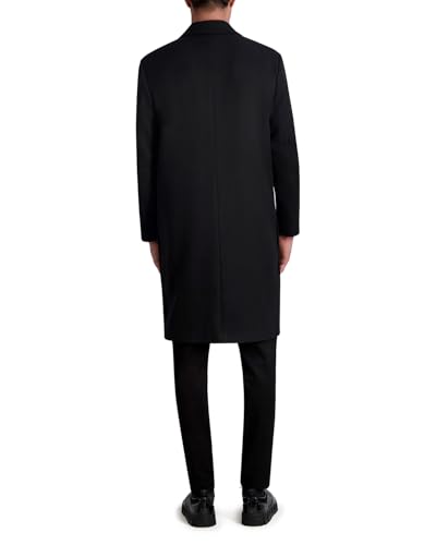 KARL LAGERFELD Men's Side Buttons Top Coat3