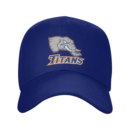 Cal State Fullerton Titans Curved Brim Baseball Cap | Solid Color Dad Hat for Men