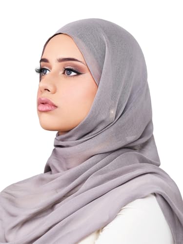 Modal Hijab for Women – Lightweight, Breathable, Soft & Stretchy Scarf for Everyday Wear and Prayer