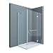 Produktbild Sogood Eck-Duschkabine Eckdusche Rav04K 80x120x190cm Glasdusche ESG-Sicherheitsglas Klarglas inkl. Easy-Clean-Beschichtung