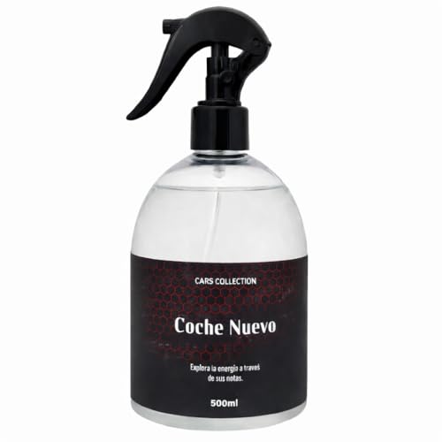 AutoFullCar - Ambientador Premium Línea CARS COLLECTION Para Coche, 500 ml. Fragancia De Lujo, Duración Prolongada - Ambientador Para Automoción, Hogar, Dormitorio, Oficina etc... (COCHE NUEVO)